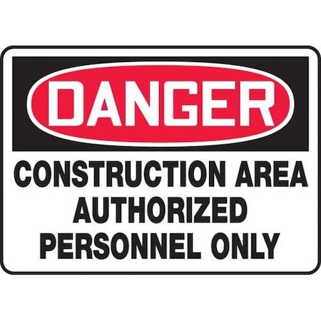 OSHA DANGER SAFETY SIGN CONSTRUCTIO MCRT134XV